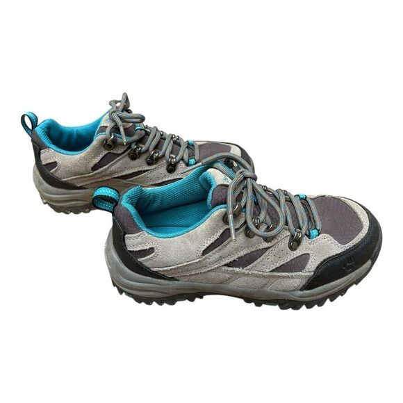 Bearpaw Gray and Teal Women's Hiking Shoes Size 6 EUC - Picture 2 of 9